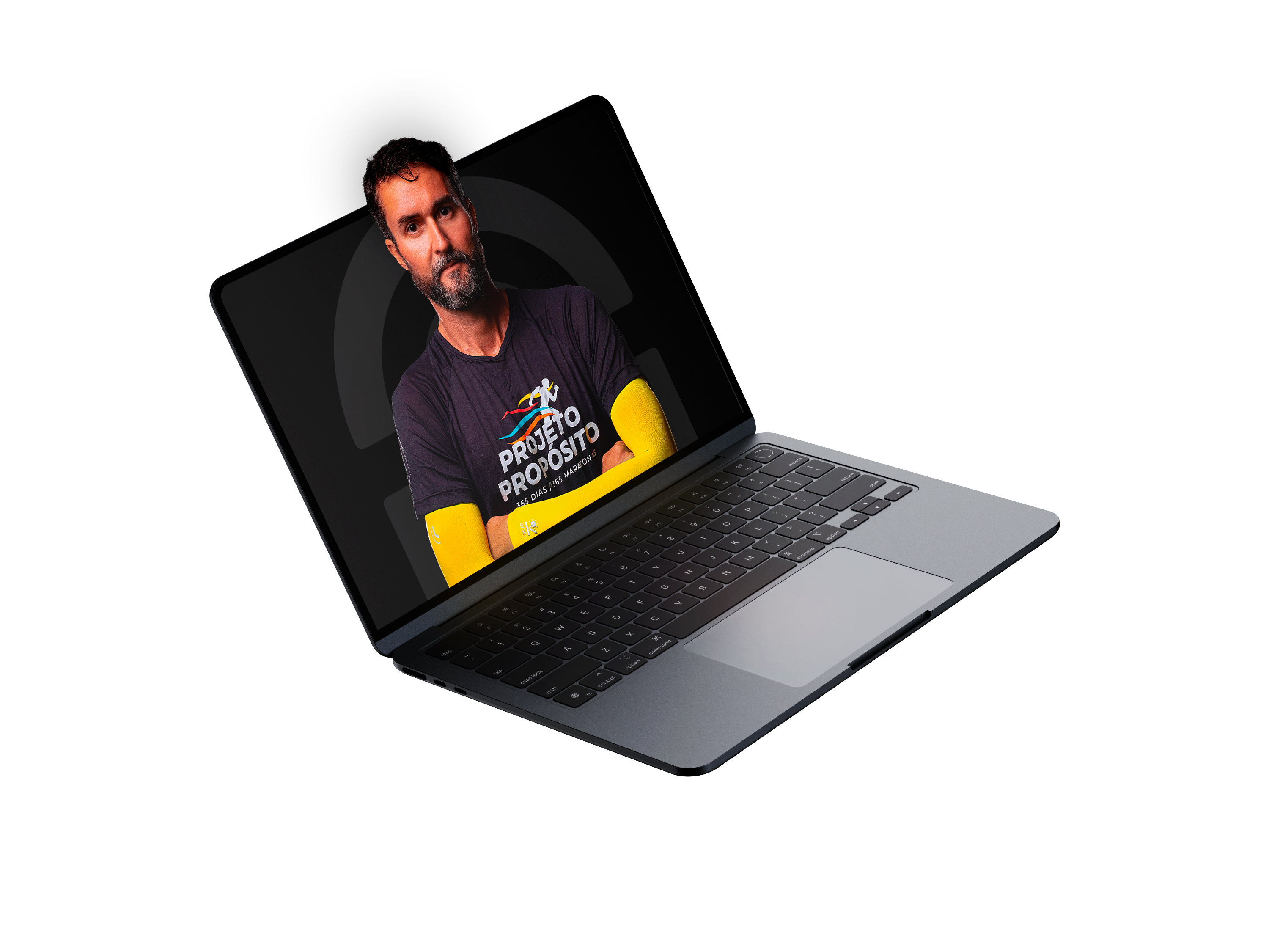 Macbook com Hugo Farias