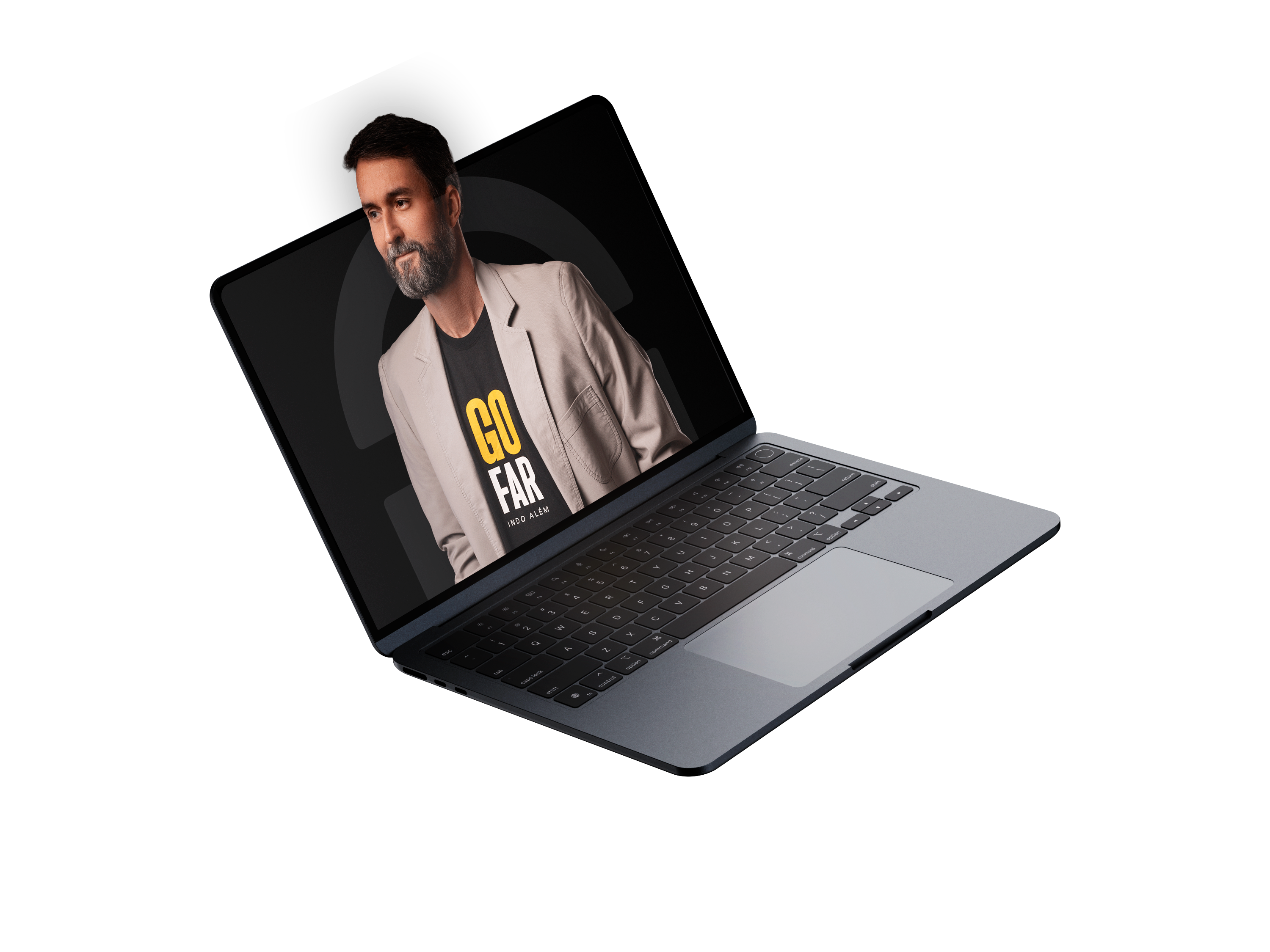 Macbook com Hugo Farias